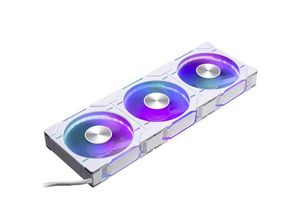 0886523003069 - D30 PWM Reverse Airflow D-RGB PC-Gehäuse-Lüfter Weiß (B x H x T) 120 x 120 x 30 mm