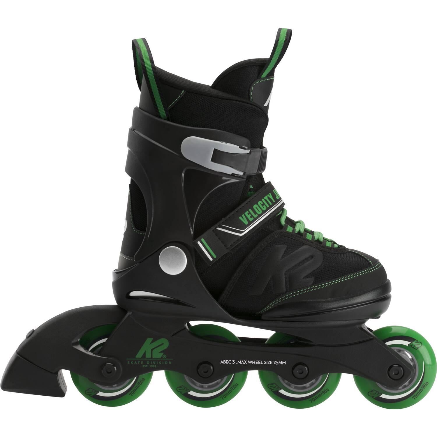 0886745864974 - K2 Velocity Junior Boy Inliner (Größe 350-400 black green)