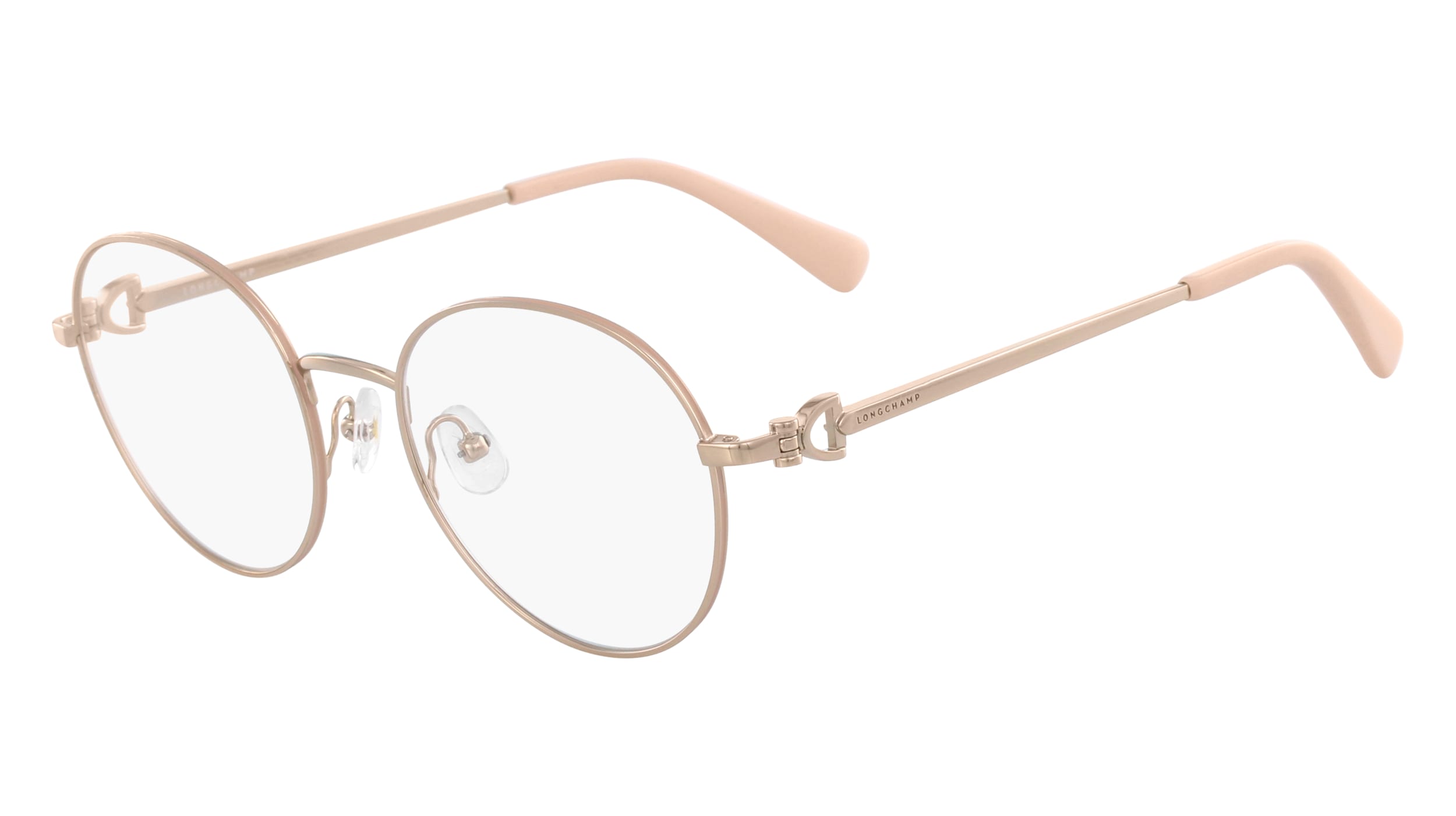 0886895372183 - LONGCHAMP Damen LO2109 771 Optische Fassungen Metall Gold Rose  Rund