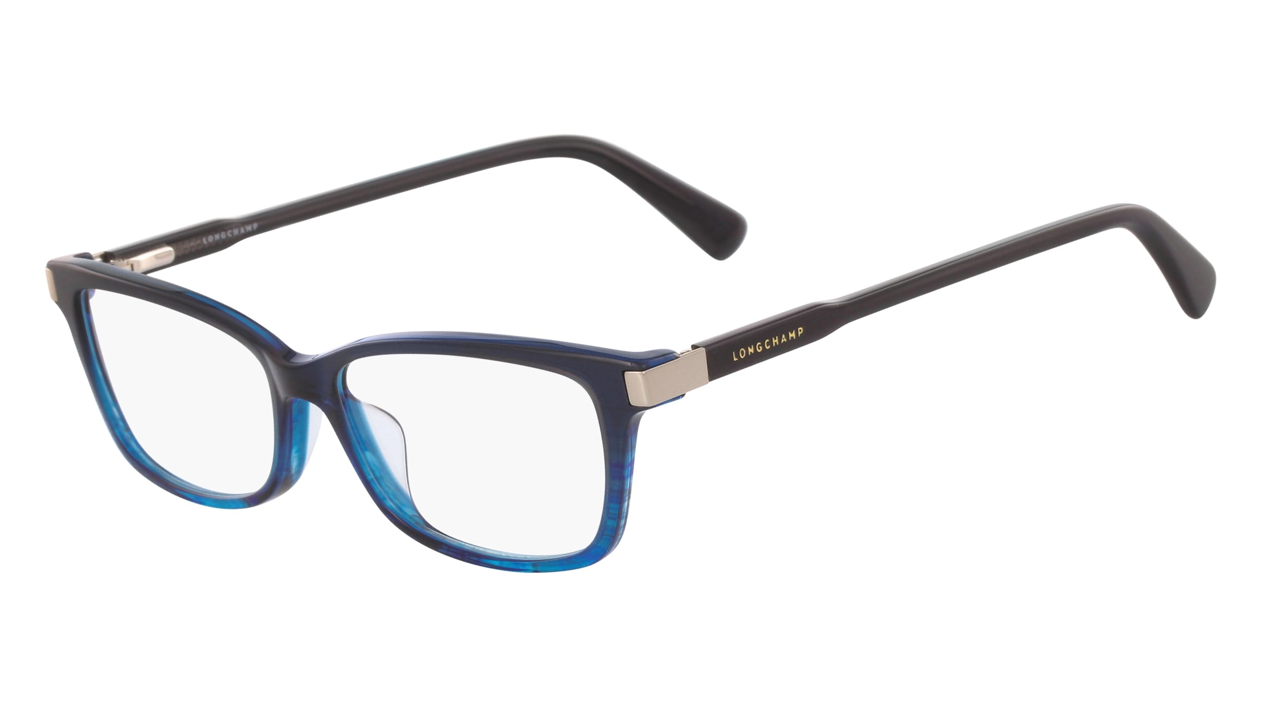 0886895378055 - LONGCHAMP Damen LO2632 424 Optische Fassungen Acetat Blau  Quadratisch