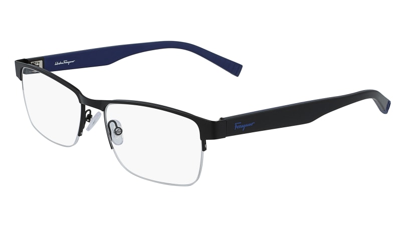 0886895410250 - Herren SF2186 002 Optische Fassungen Metall Schwarz  Quadratisch