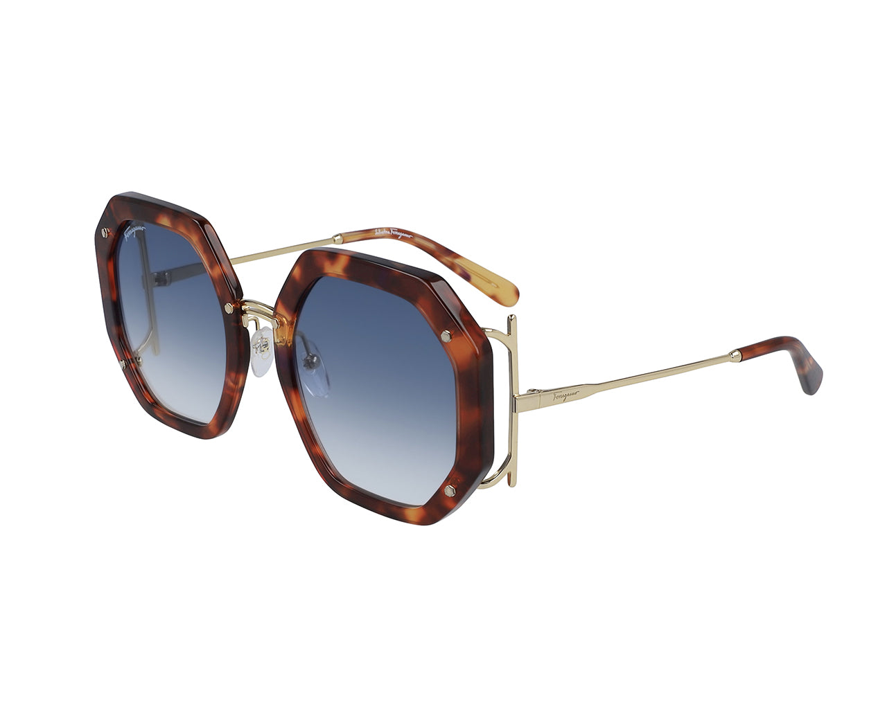 0886895411738 - Damen SF940S 40984 214 Gläser SONNENBRILLEN Acetat Havanna Multicolor Geometrisch  Schattiert