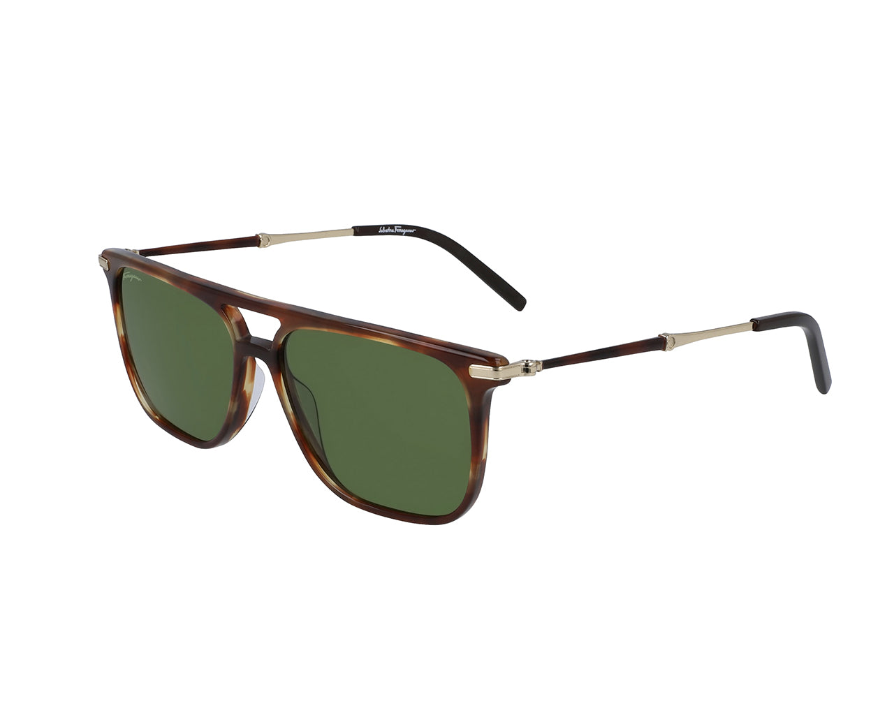 0886895435673 - Herren SF966S 42562 216 Gläser SONNENBRILLEN Acetat Havanna Grün Quadratisch Normal