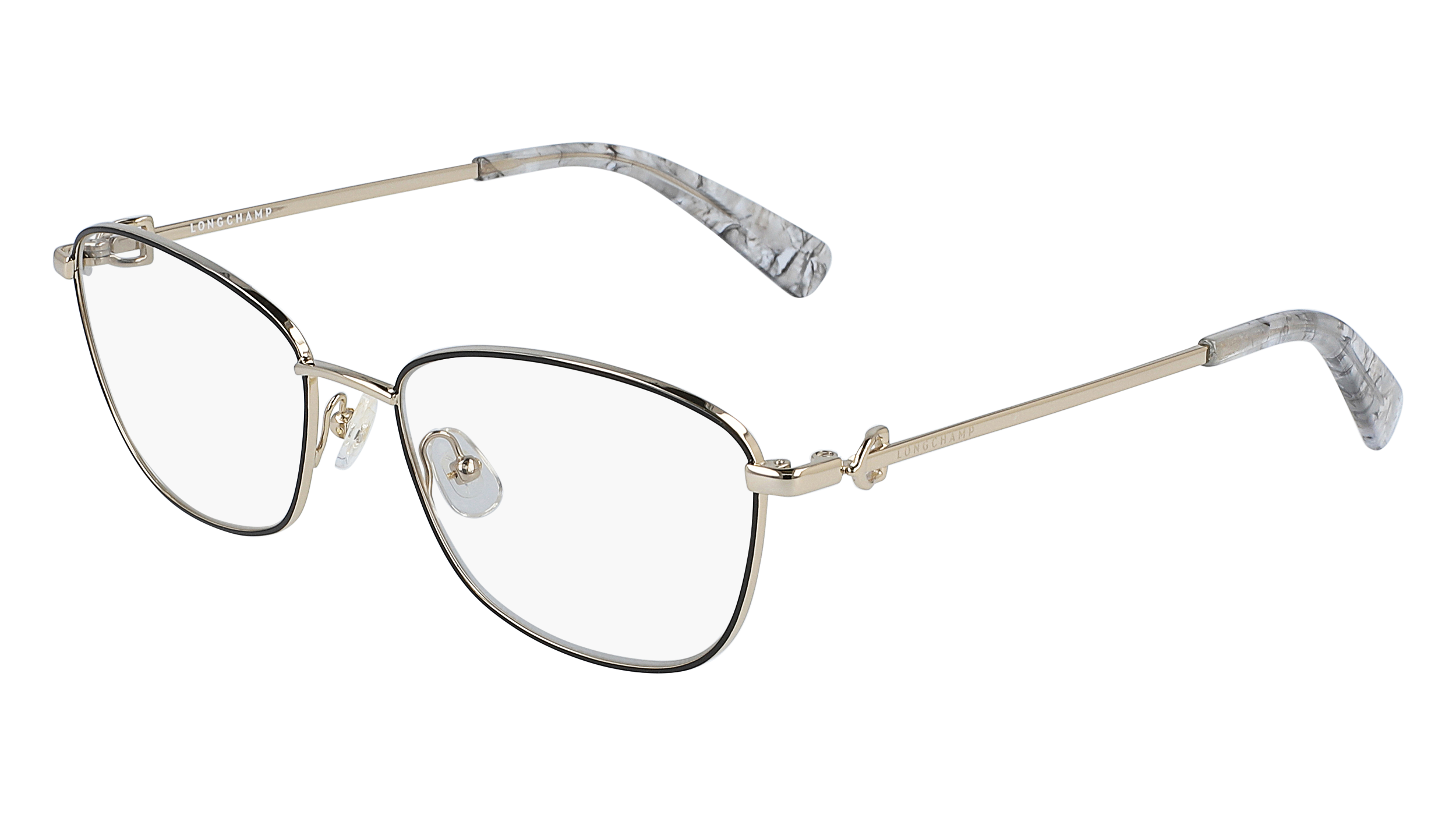 0886895448383 - LONGCHAMP Damen LO2128 1 Optische Fassungen Metall Schwarz  Quadratisch  Photochromatisch