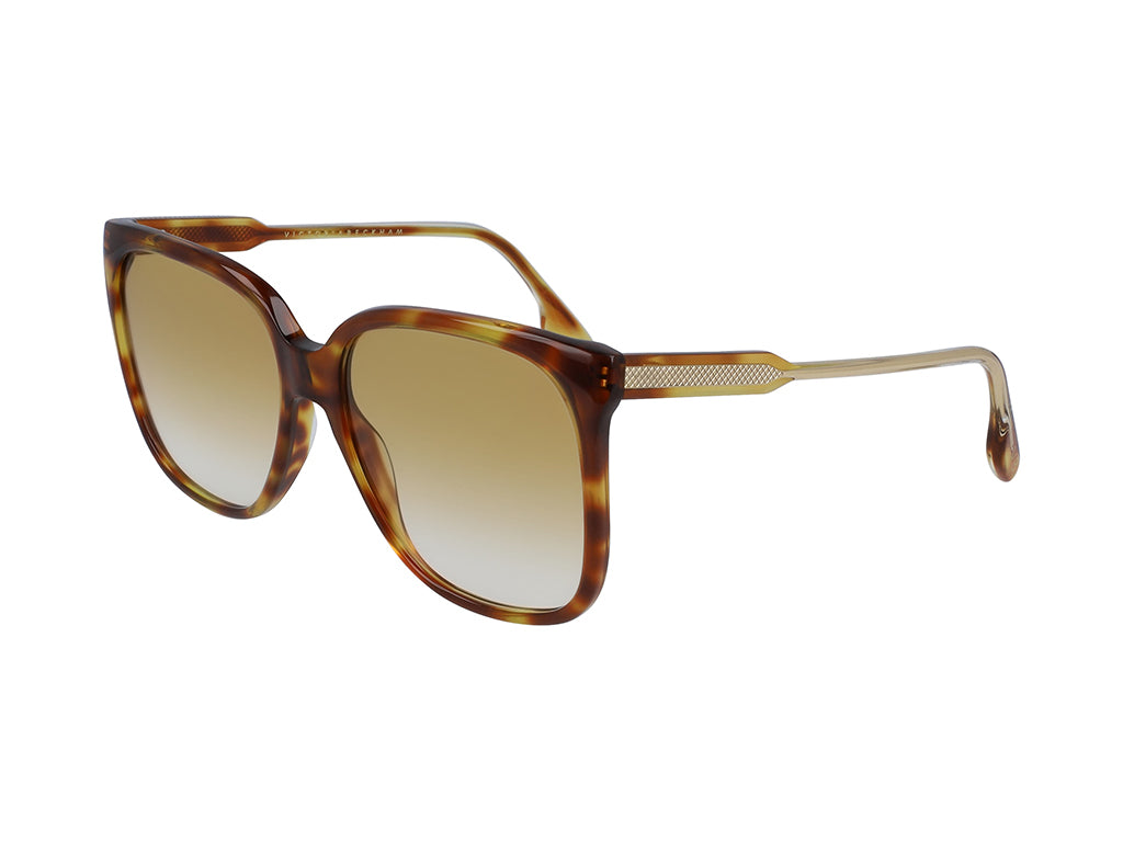 0886895452557 - Damen VB610S 222 Sonnenbrillen Acetat Havanna Gelb Quadratisch  Schattiert