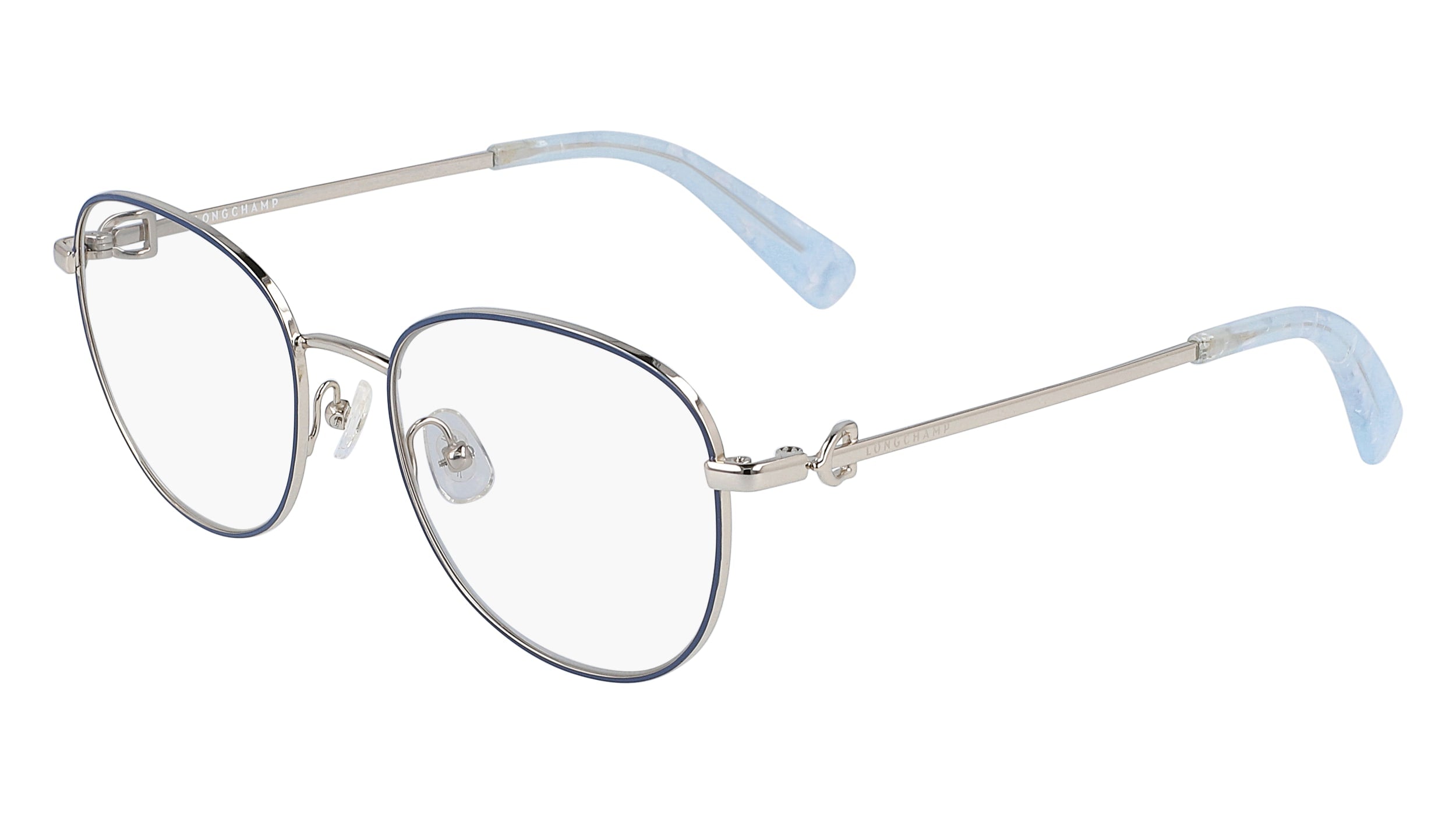 0886895457828 - LONGCHAMP Damen LO2127 424 Optische Fassungen Metall Blau Rund 0886895457828 - LONGCHAMP Damen LO2127 424 Optische Fassungen Metall Blau Rund
