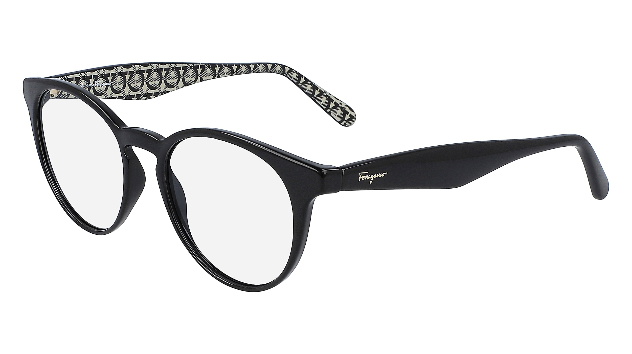 0886895465533 - Damen SF2867 001 Optische Fassungen Acetat Schwarz  Rund