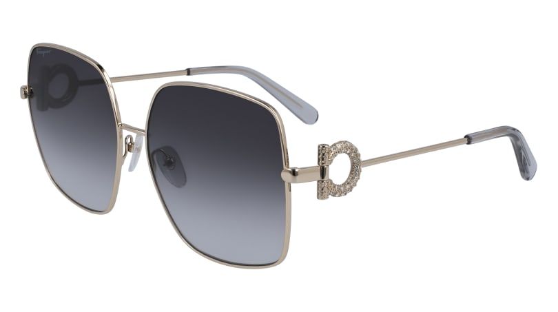 0886895466417 - Damen SF243SR 738 Sonnenbrillen Metall Gold Grau Quadratisch  Schattiert