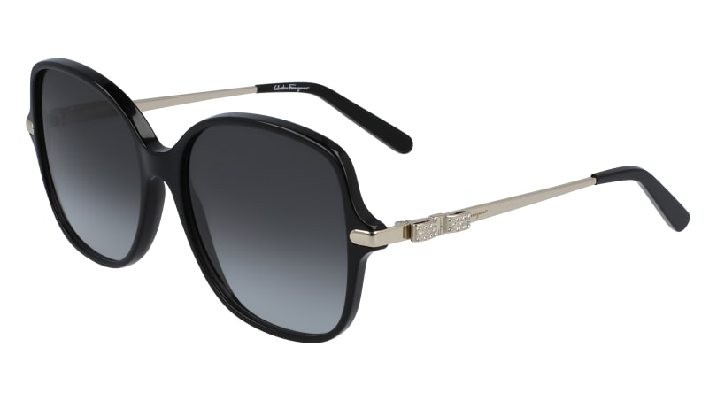 0886895466776 - Damen SF990SR 001 Sonnenbrillen Acetat Schwarz Grau Quadratisch  Schattiert
