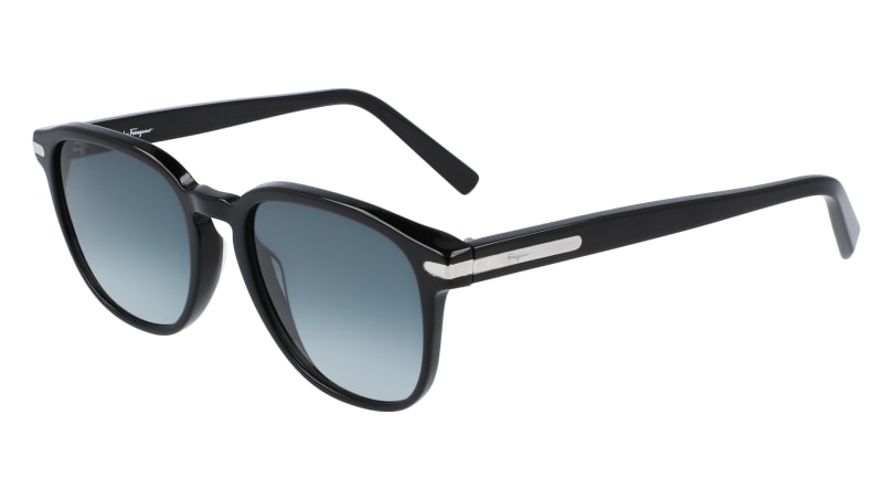 0886895467070 - Herren SF993S 001 Sonnenbrillen Acetat Schwarz Blau Quadratisch  Schattiert