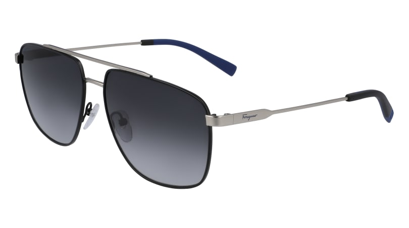 0886895467209 - Herren SF239S 032 Sonnenbrillen Metall Schwarz Grau Quadratisch Normal Schattiert