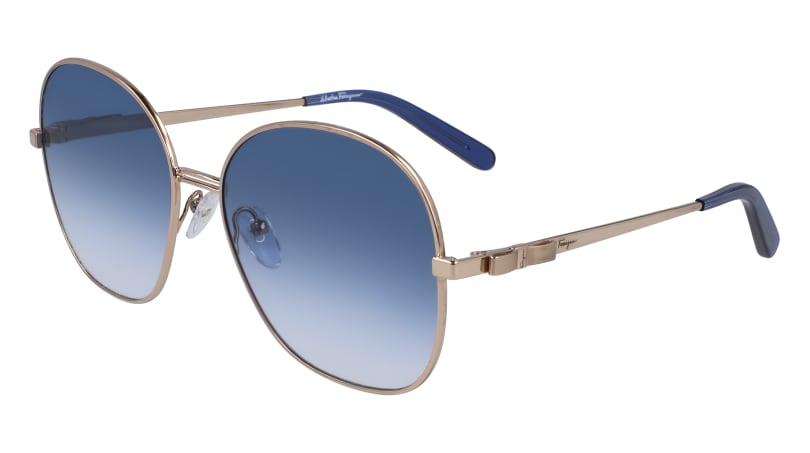 0886895467421 - Damen SF242S 783 Sonnenbrillen Metall Blau Rund Normal Schattiert 0886895467421 - Damen SF242S 783 Sonnenbrillen Metall Blau Rund Normal Schattiert