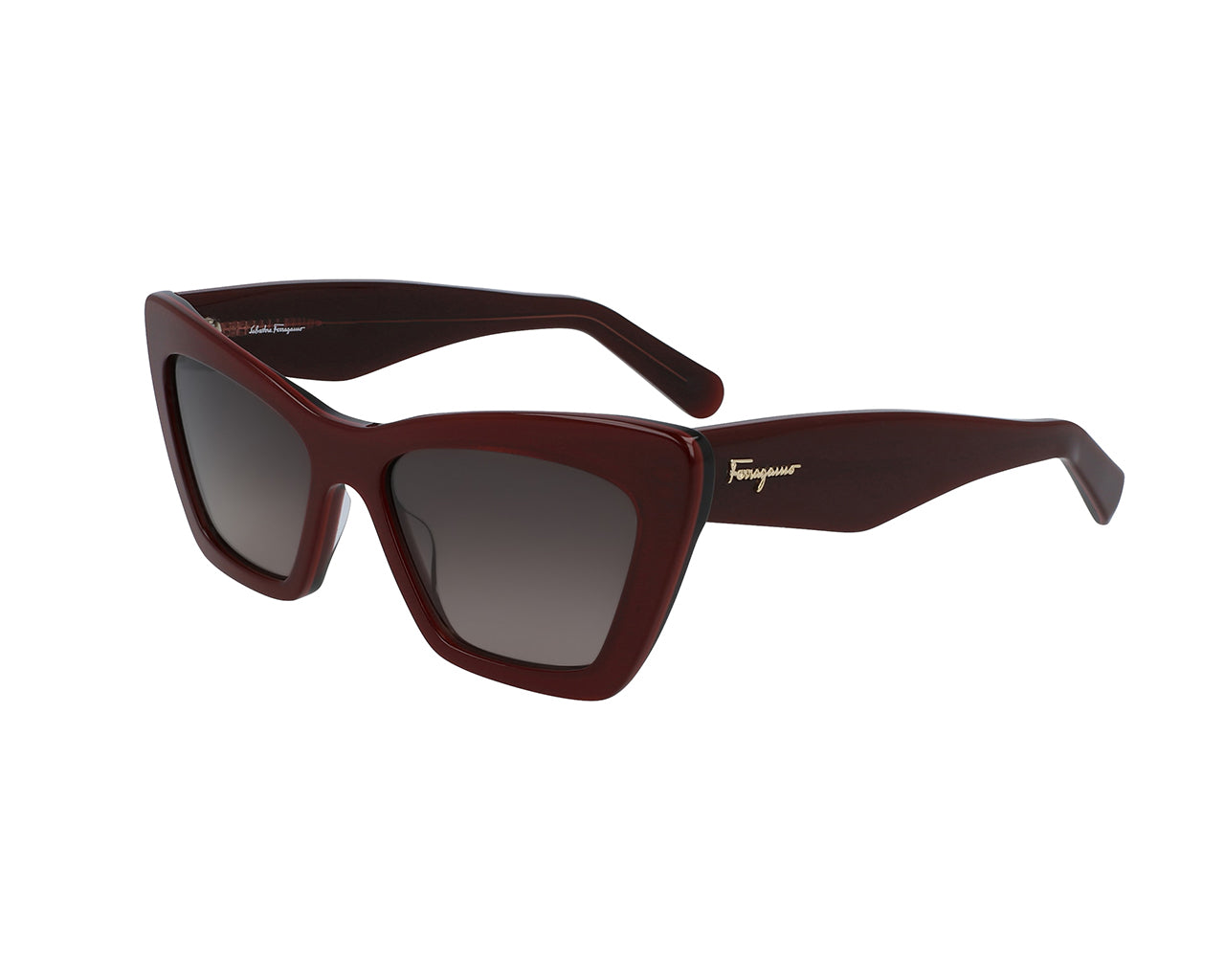 0886895469098 - Damen SF929S 603 Sonnenbrillen Plastik Bordeaux Grau Cat Eye Normal Schattiert