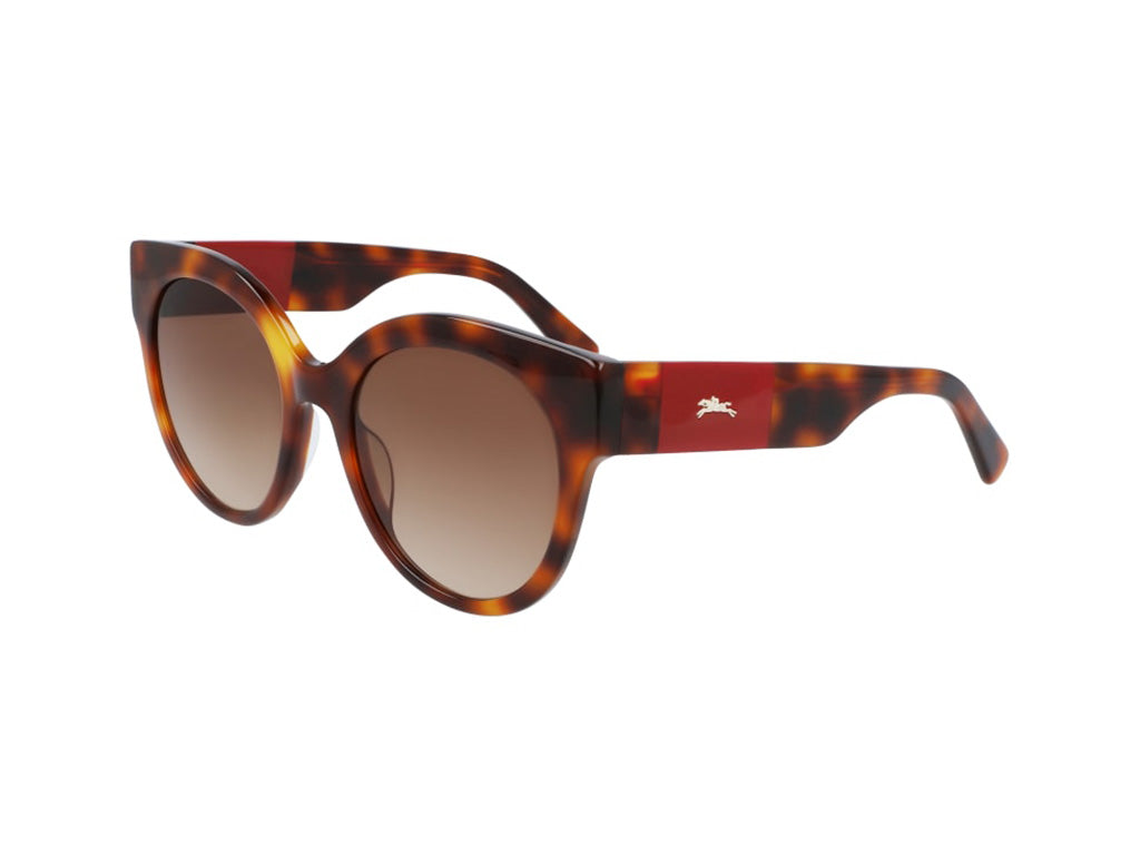 0886895477215 - LONGCHAMP Damen LO673S 214 Sonnenbrillen Plastik Havanna Braun Rund Schattiert 0886895477215 - LONGCHAMP Damen LO673S 214 Sonnenbrillen Plastik Havanna Braun Rund Schattiert