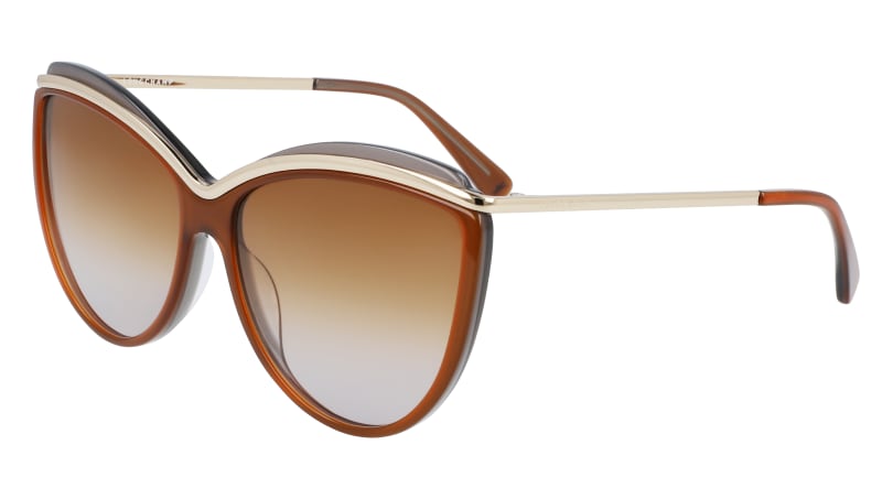 0886895478137 - LONGCHAMP Damen LO676S 234 Sonnenbrillen Plastik Braun Braun Cat Eye Schattiert 0886895478137 - LONGCHAMP Damen LO676S 234 Sonnenbrillen Plastik Braun Braun Cat Eye Schattiert