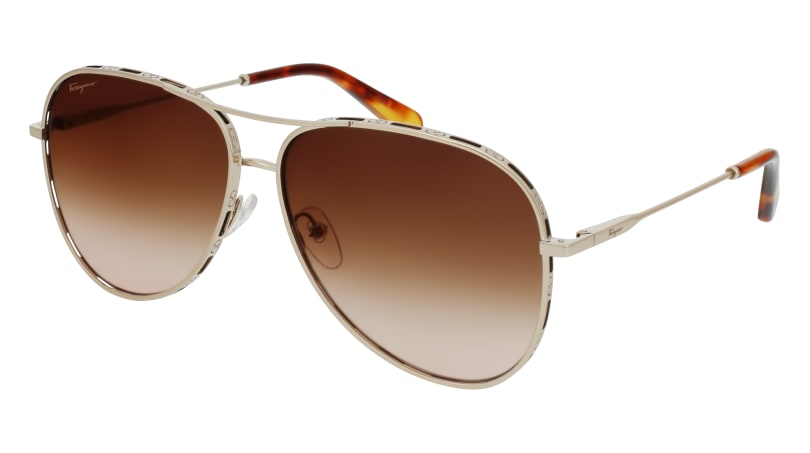 0886895489218 - Damen SF268S 795 Sonnenbrillen Metall Gold Braun Pilot Schattiert 0886895489218 - Damen SF268S 795 Sonnenbrillen Metall Gold Braun Pilot Schattiert