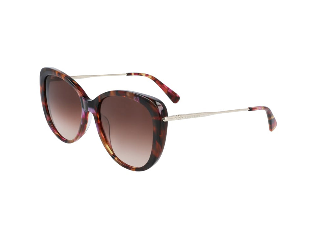 0886895491495 - LONGCHAMP Damen LO674S 504 Sonnenbrillen Plastik Havanna Braun Cat Eye Normal Schattiert