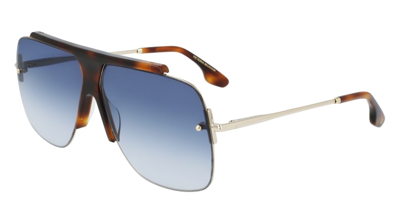 0886895491969 - Damen VB627S 215 Sonnenbrillen Metall Havanna Blau Quadratisch  Schattiert