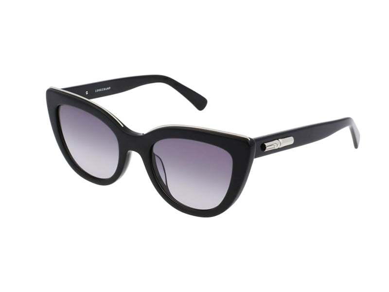 0886895501057 - LONGCHAMP Damen LO686S 001 Sonnenbrillen Plastik Schwarz Grau Cat Eye Schattiert 0886895501057 - LONGCHAMP Damen LO686S 001 Sonnenbrillen Plastik Schwarz Grau Cat Eye Schattiert
