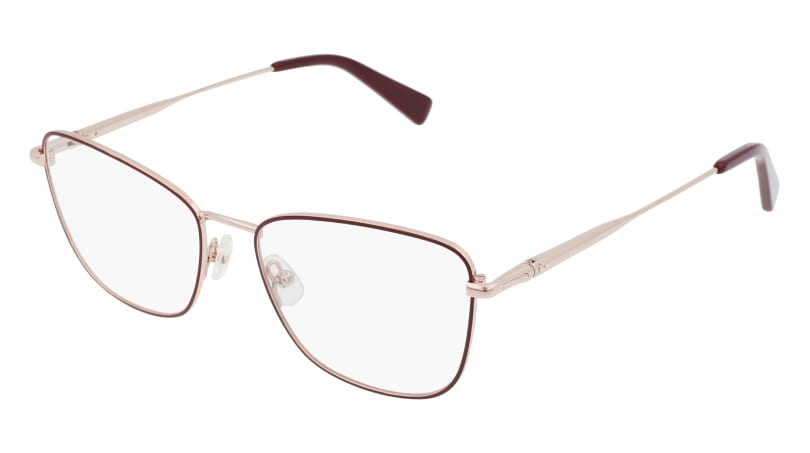 0886895501415 - LONGCHAMP Unisex LO2141 772 Optische Fassungen Metall Gold Rose  Quadratisch