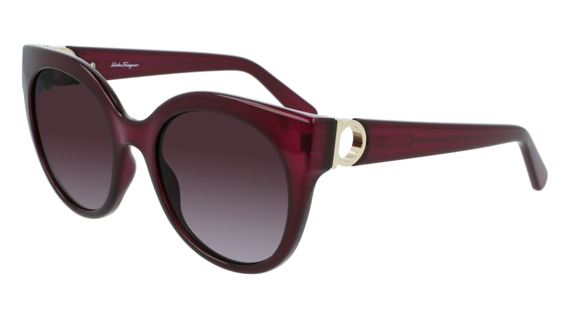 0886895511025 - Damen SF1031S 513 Sonnenbrillen Acetat Lila Rot Violett Rund  Schattiert