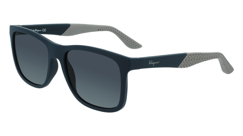0886895511162 - Herren SF1028S 414 Sonnenbrillen Acetat Blau Blau Quadratisch Normal Schattiert