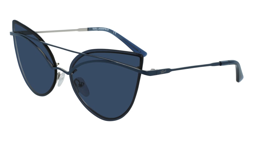 0886895521550 - Damen KL329S 045 Sonnenbrillen Metall Blau Blau Cat Eye