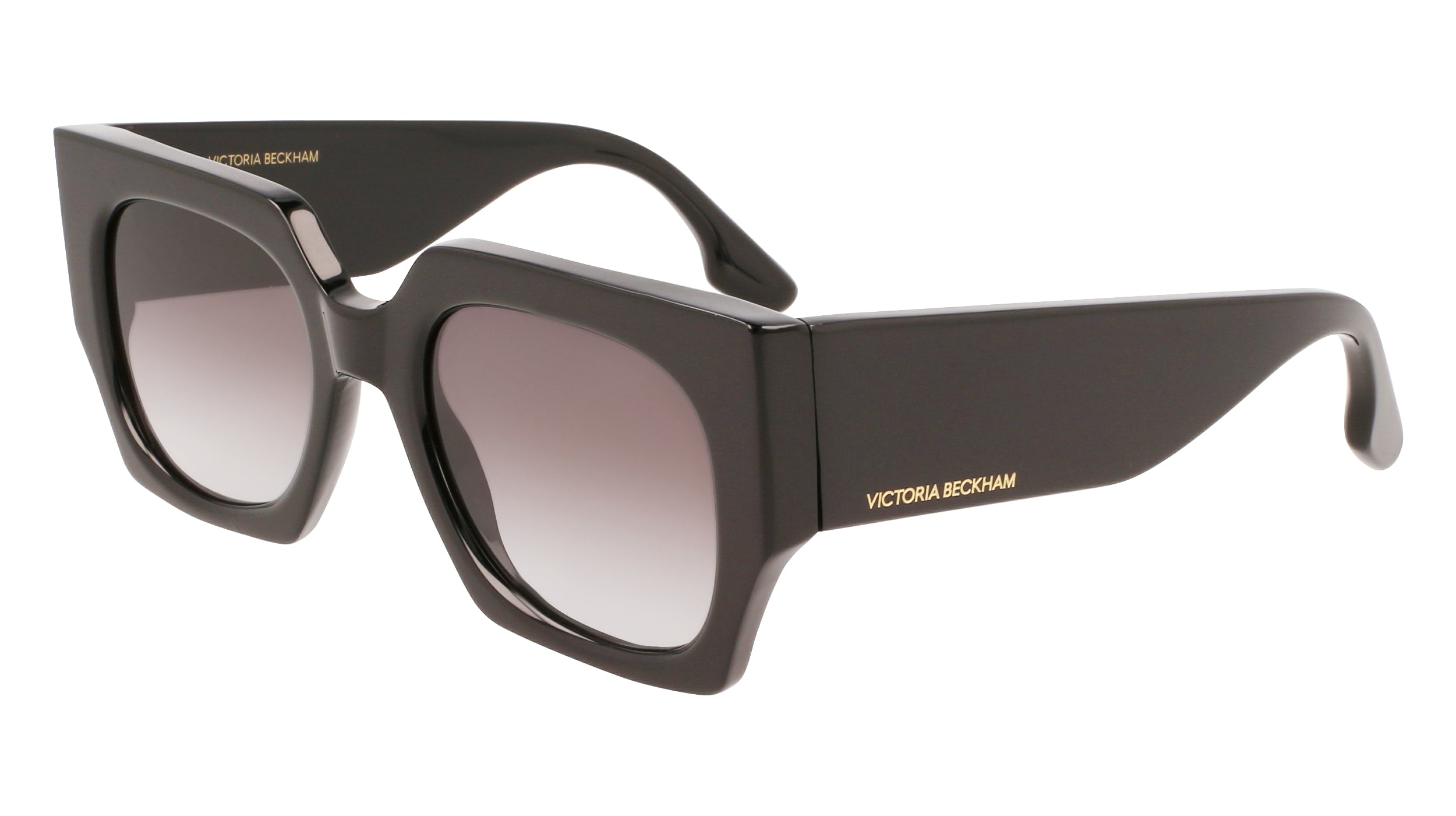 0886895521673 - Damen VB608S 001 Sonnenbrillen Acetat Schwarz Grau Quadratisch Normal Schattiert