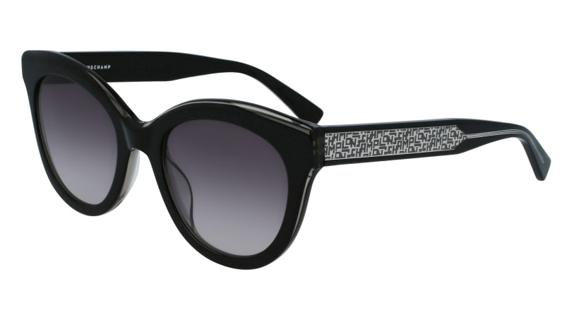 0886895522397 - LONGCHAMP Damen LO698S 001 Sonnenbrillen Plastik Schwarz Grau Rund Schattiert 0886895522397 - LONGCHAMP Damen LO698S 001 Sonnenbrillen Plastik Schwarz Grau Rund Schattiert