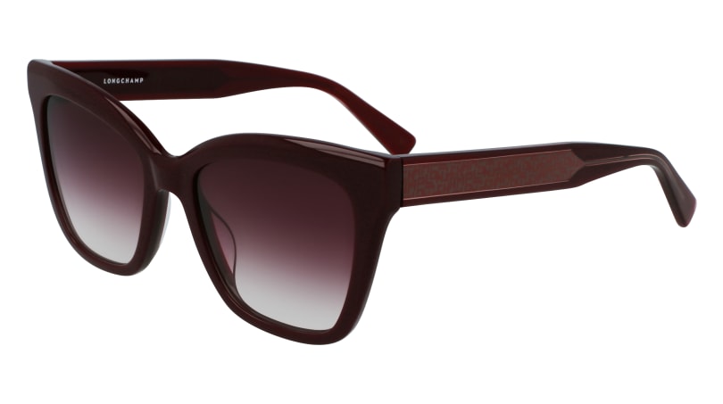 0886895522489 - LONGCHAMP Damen LO699S 601 Sonnenbrillen Plastik Bordeaux Rot Schmetterling  Schattiert