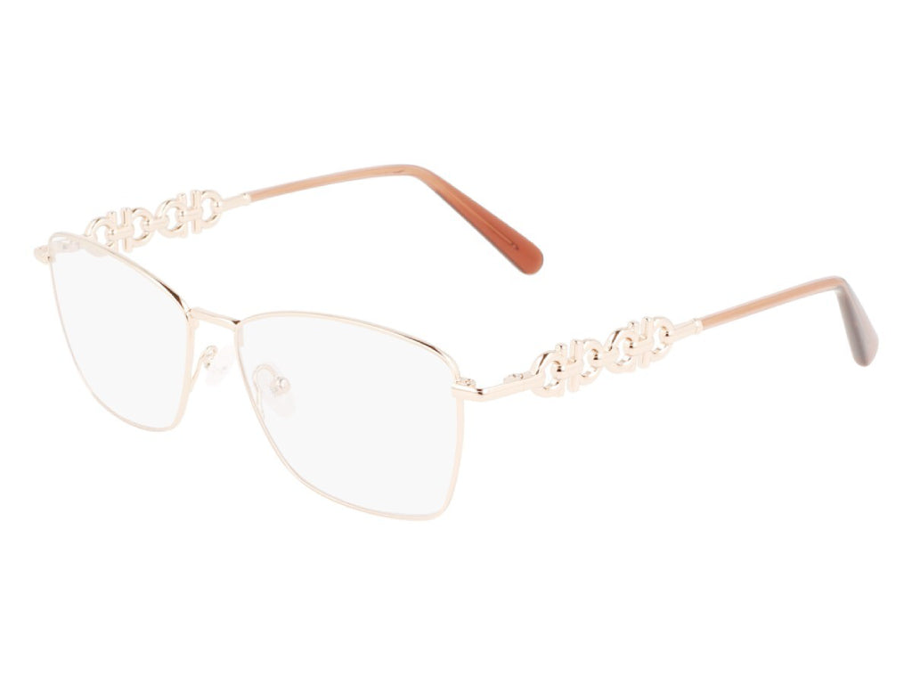 0886895523189 - Damen SF2218 688 Optische Fassungen Metall Gold Rose  Quadratisch