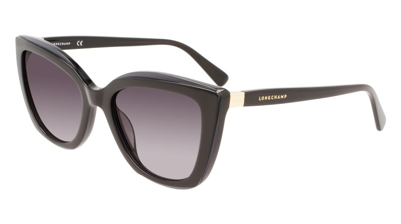 0886895523660 - LONGCHAMP Damen LO695S 001 Sonnenbrillen Plastik Schwarz Grau Schmetterling Schattiert 0886895523660 - LONGCHAMP Damen LO695S 001 Sonnenbrillen Plastik Schwarz Grau Schmetterling Schattiert