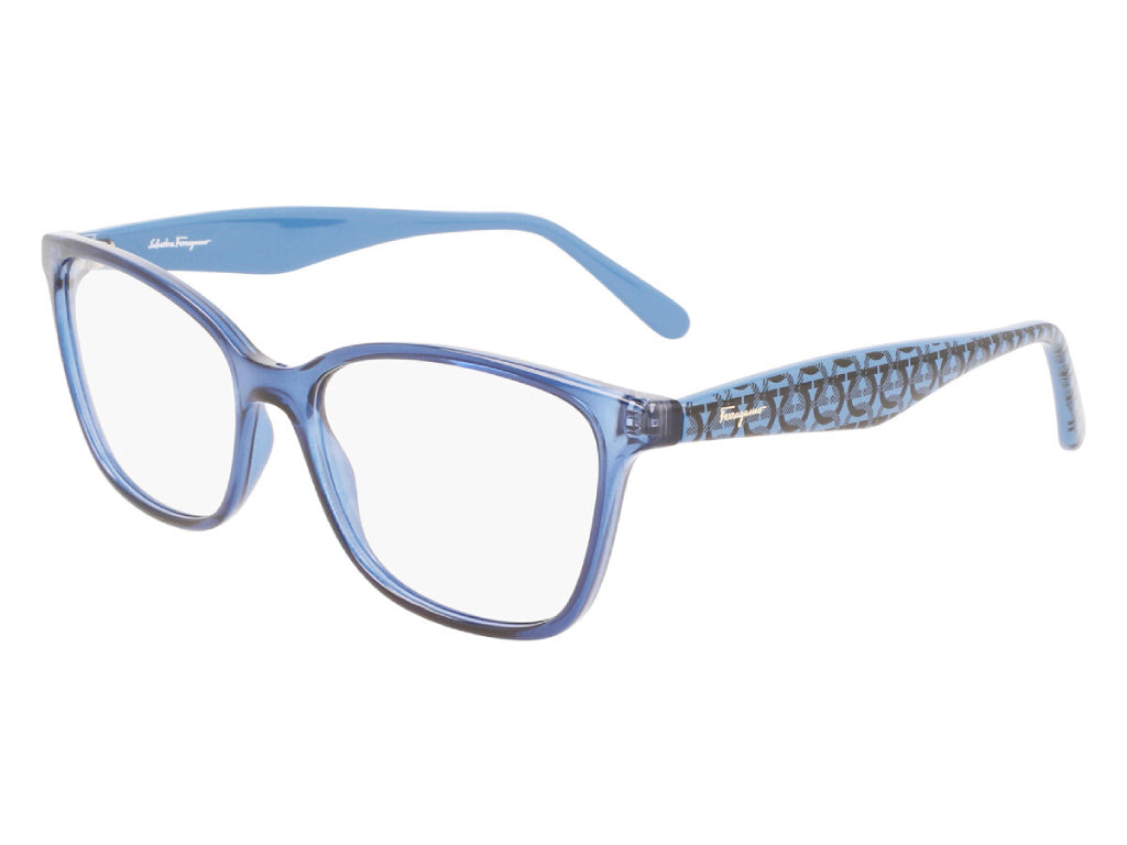 0886895531443 - Damen SF2918 432 Optische Fassungen Plastik Transparent Blau  Quadratisch