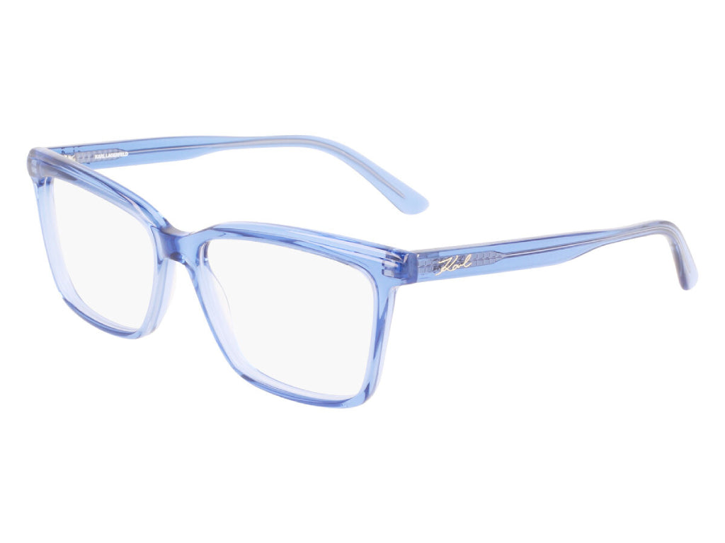 0886895537902 - Damen KL6080 450 Optische Fassungen Plastik Hellblau  Quadratisch