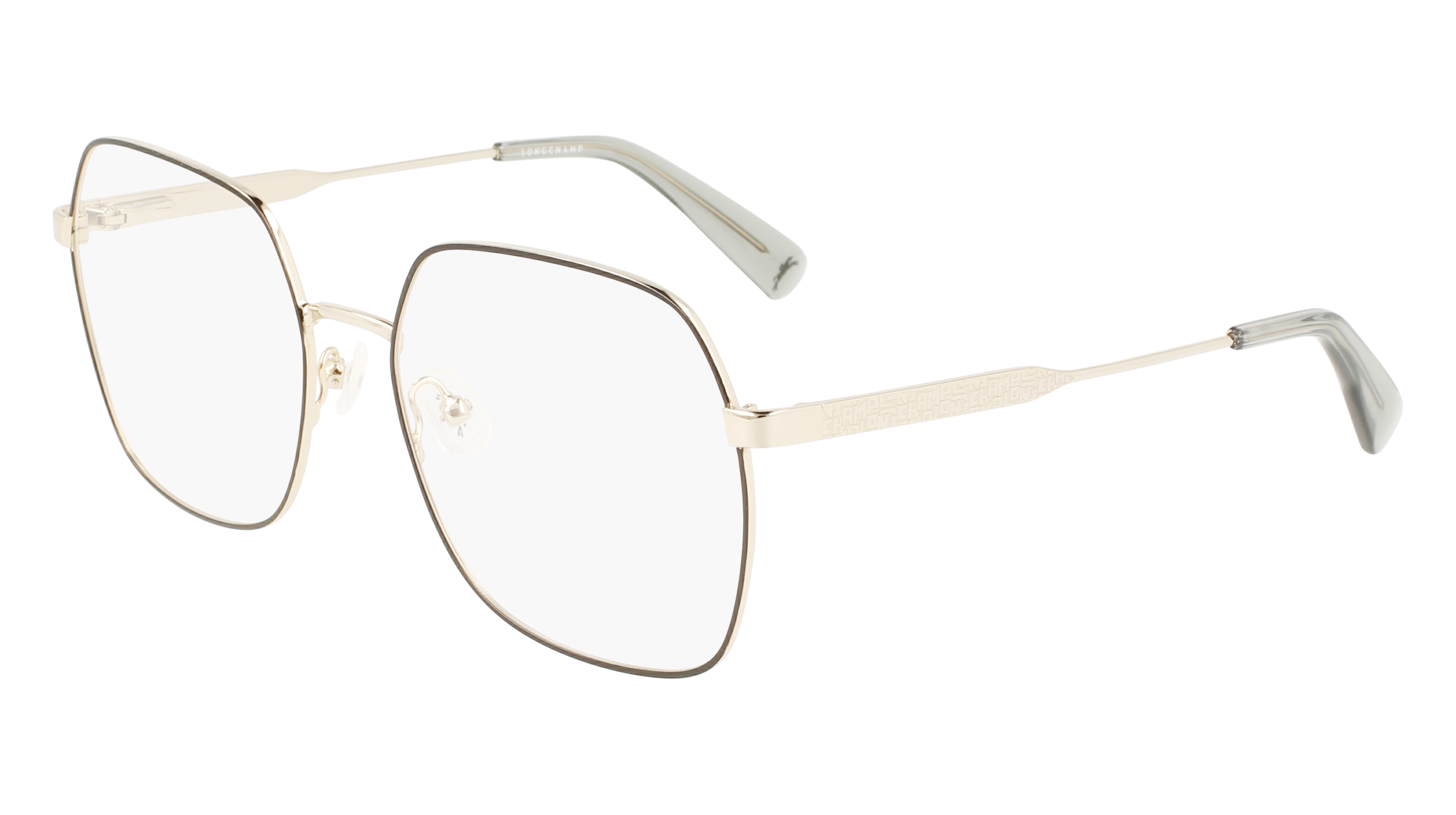 0886895541985 - LONGCHAMP Damen LO2148 728 Rahmen von BRILLEN Metall Gold  Quadratisch Normal Photochromatisch