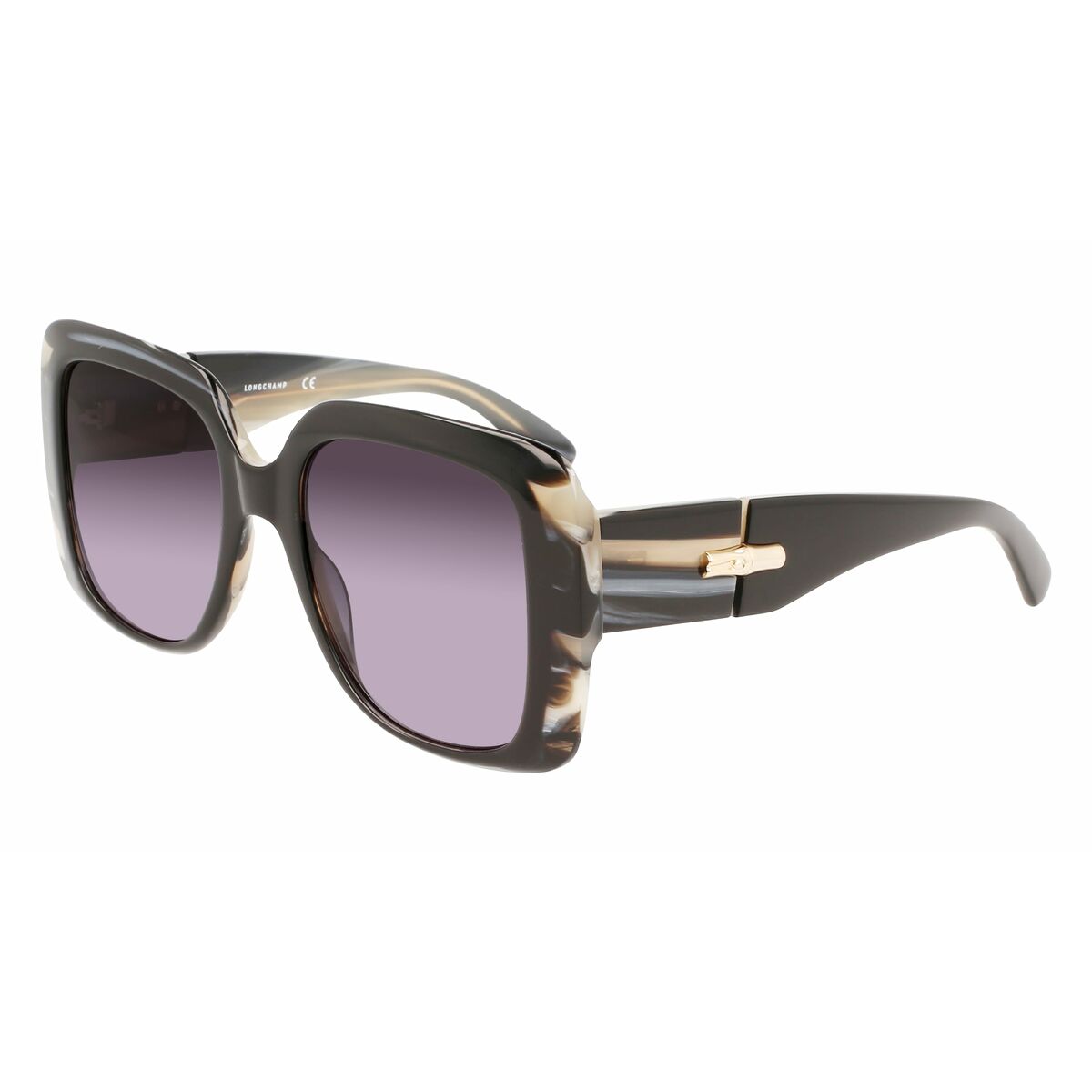 0886895542739 - LONGCHAMP Damen LO713S 003 Sonnenbrillen Acetat Schwarz Grau Quadratisch Normal Schattiert 0886895542739 - LONGCHAMP Damen LO713S 003 Sonnenbrillen Acetat Schwarz Grau Quadratisch Normal Schattiert