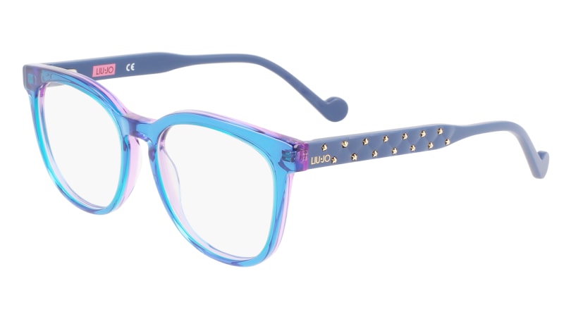 0886895547130 - Damen LJ3614 435 Optische Fassungen Acetat Blau  Rund