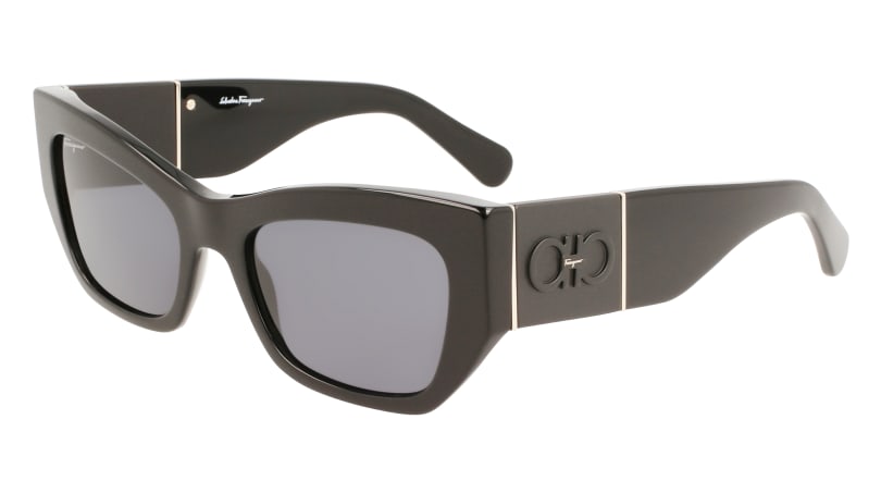 0886895553926 - Damen SF1059S 001 Gläser SONNENBRILLEN Acetat Schwarz Grau Quadratisch Normal