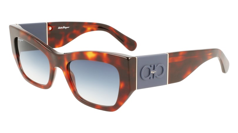 0886895553957 - Damen SF1059S 640 Sonnenbrillen Acetat Havanna Rot Blau Quadratisch Normal Schattiert 0886895553957 - Damen SF1059S 640 Sonnenbrillen Acetat Havanna Rot Blau Quadratisch Normal Schattiert