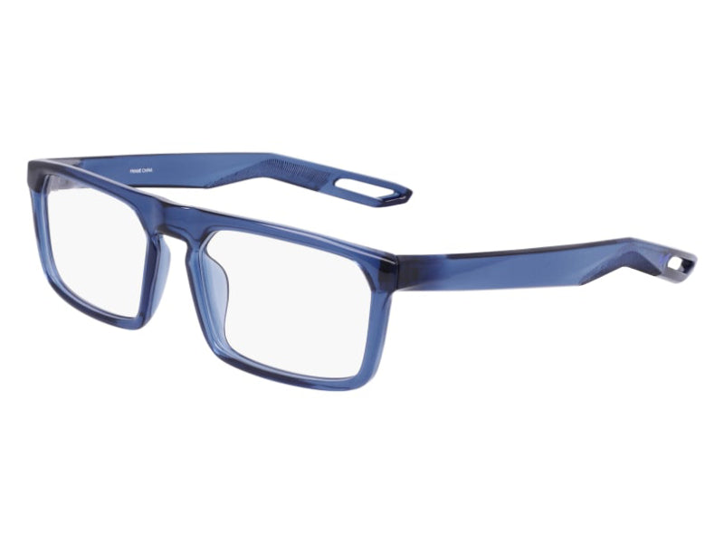 0886895577403 - Unisex NIKE 7306 413 Optische Fassungen Plastik Blau undurchsichtig  Quadratisch