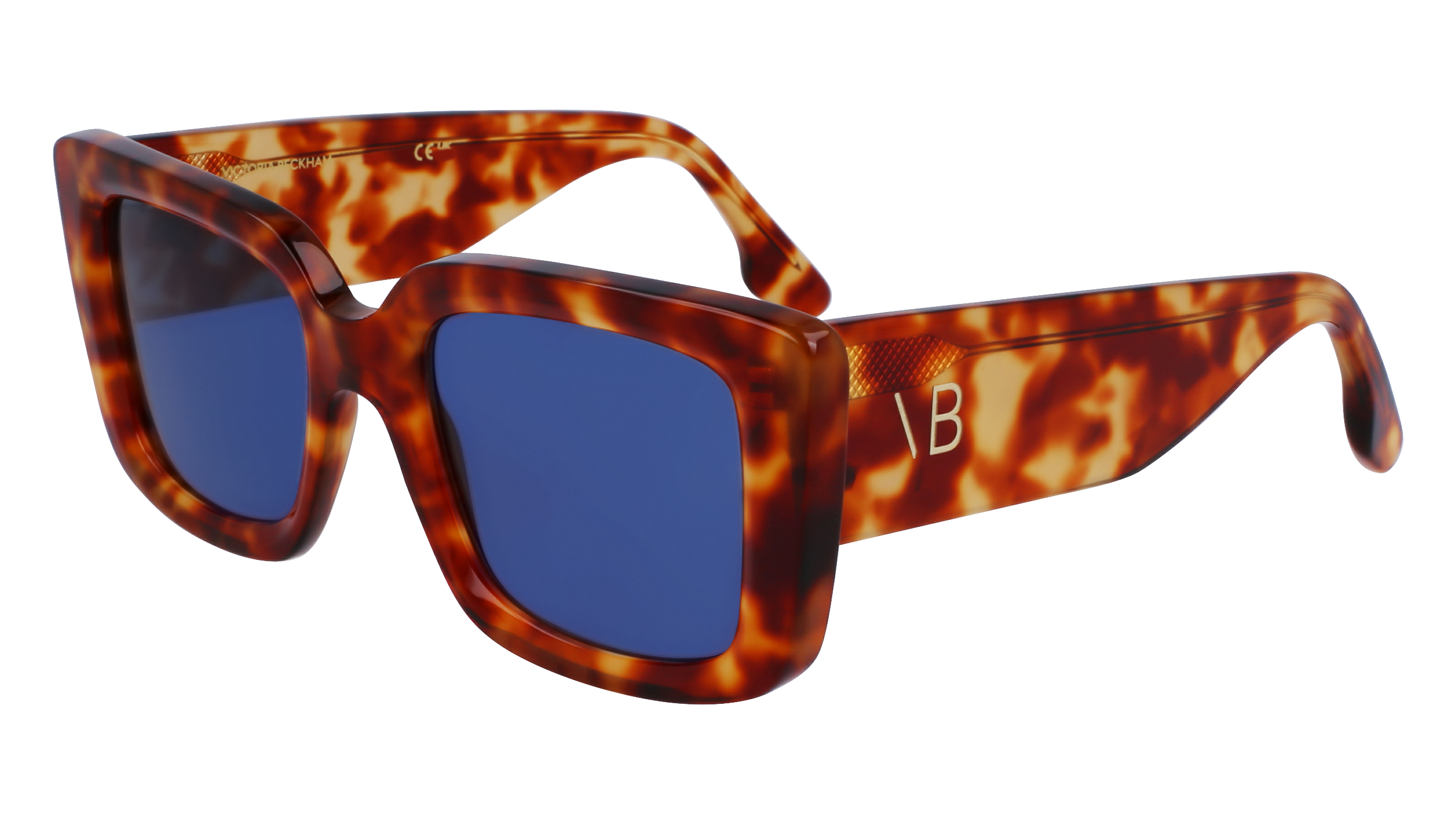 0886895580144 - Damen VB653S 222 Gläser SONNENBRILLEN Acetat Havanna Blau Quadratisch Normal Photochromatisch