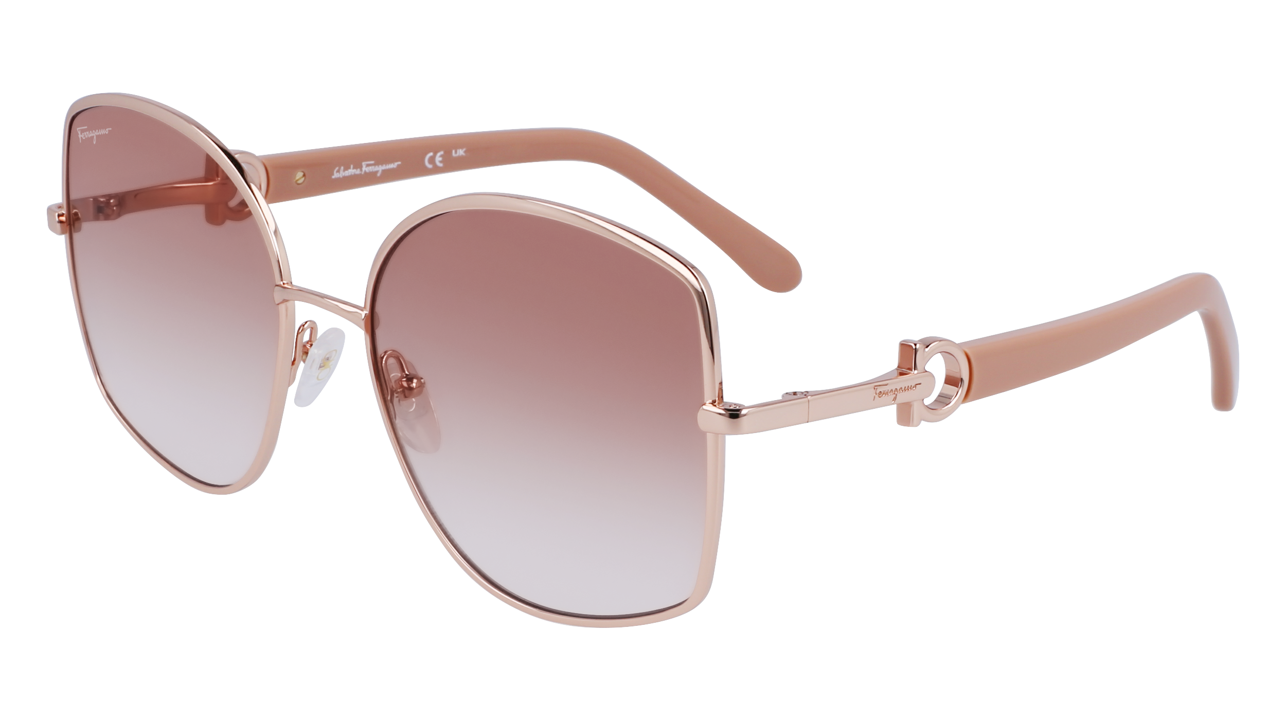 0886895582087 - Damen SF304S 772 Sonnenbrillen Metall Gold Rosa Quadratisch Normal Normal 0886895582087 - Damen SF304S 772 Sonnenbrillen Metall Gold Rosa Quadratisch Normal Normal