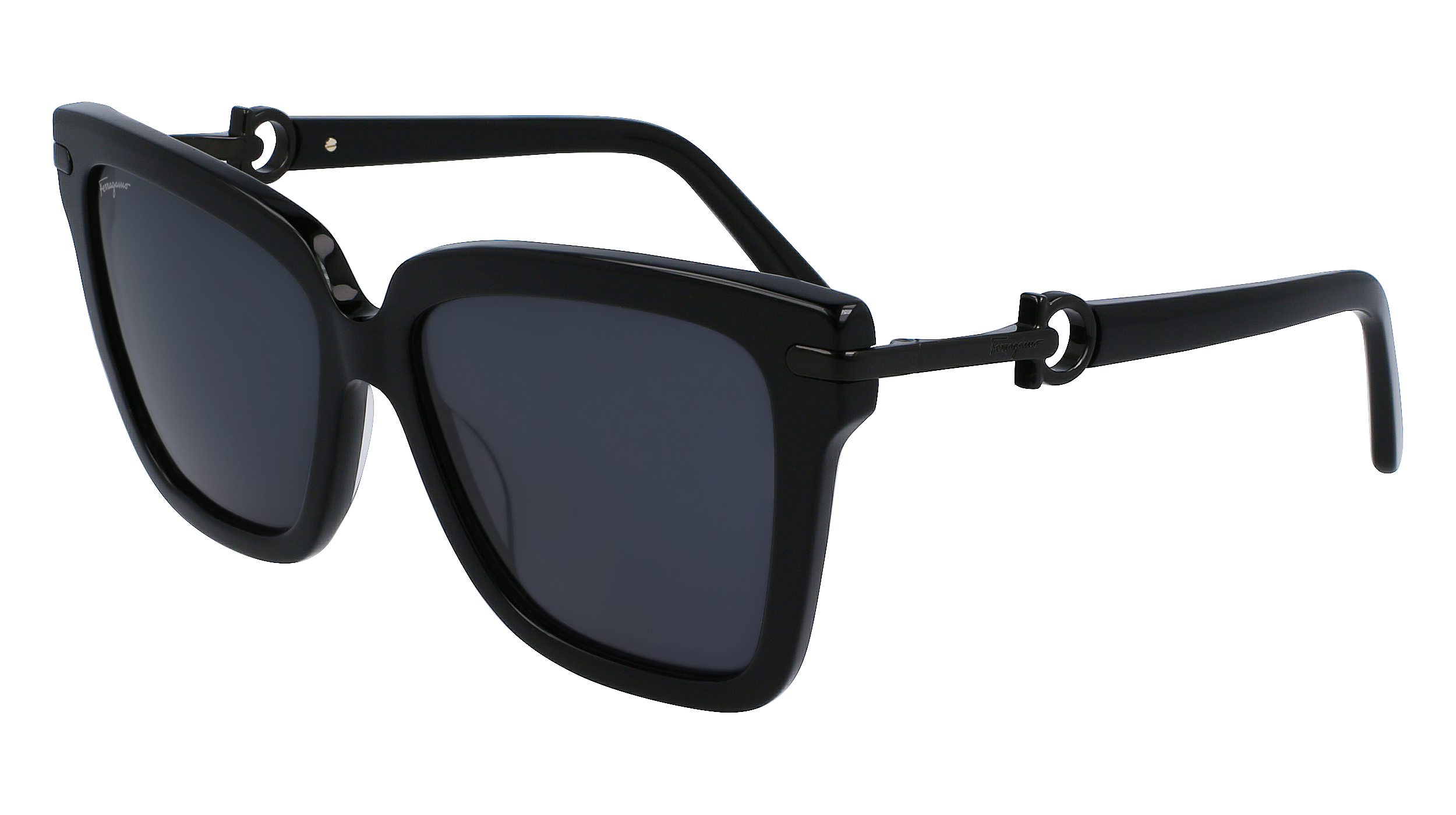 0886895582360 - Damen SF1085S 001 Gläser SONNENBRILLEN Acetat Schwarz Grau Quadratisch Normal Normal