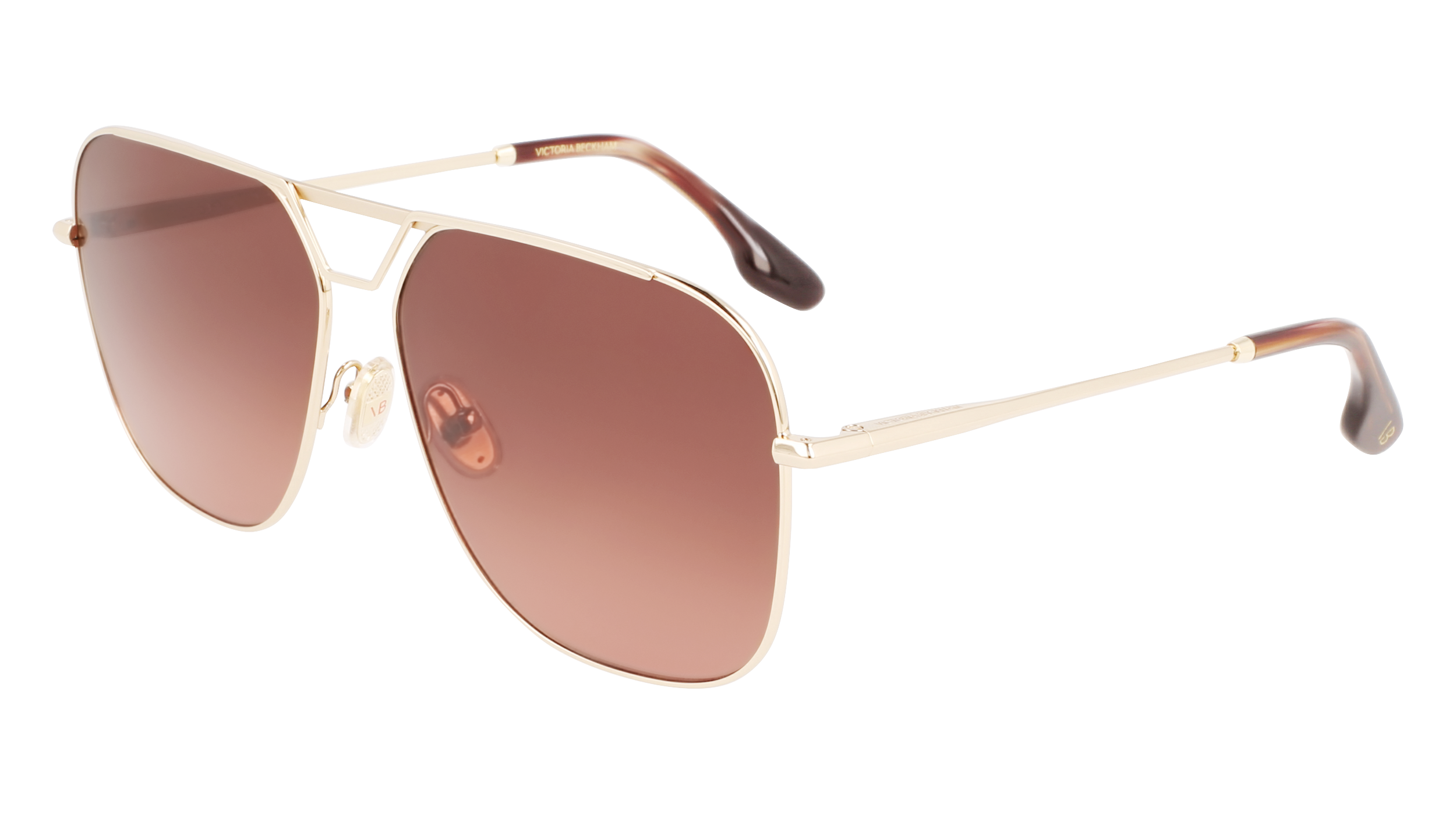 0886895582407 - Damen VB217S 714 Sonnenbrillen Metall Gold Braun Quadratisch Normal Photochromatisch