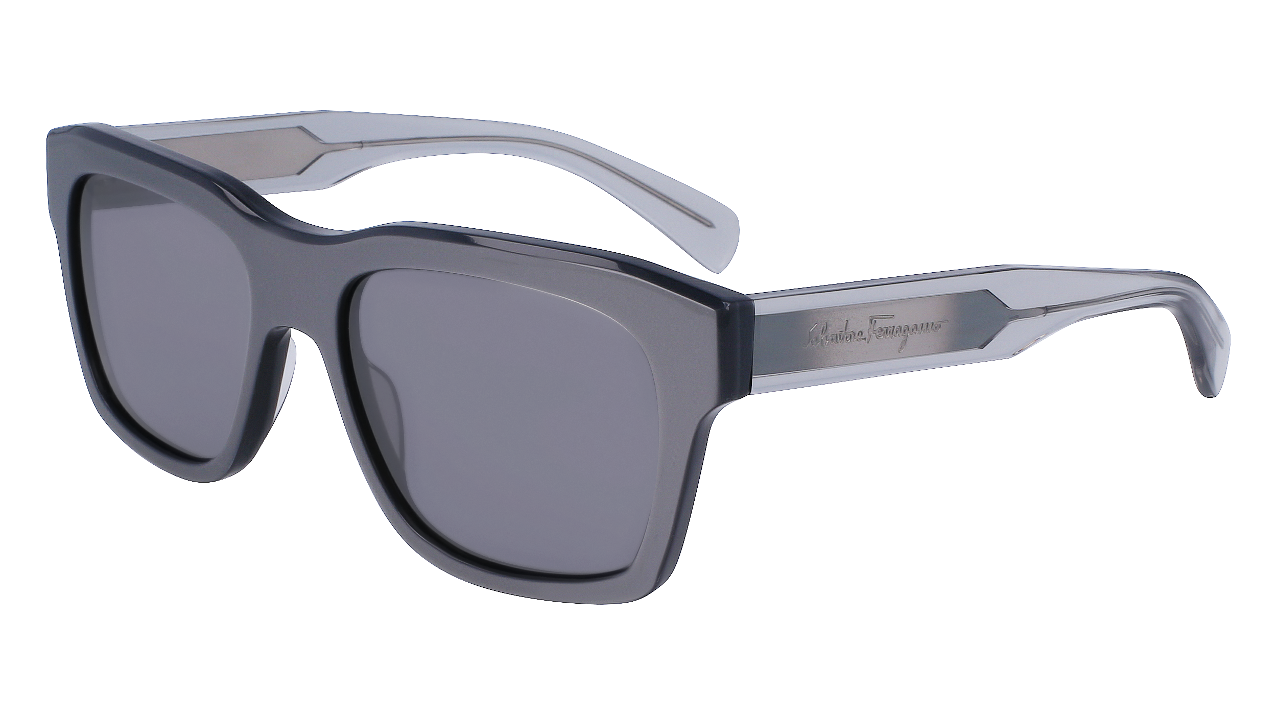 0886895583060 - Herren SF1087S 058 Gläser SONNENBRILLEN Acetat Grau Grau Quadratisch Normal Normal