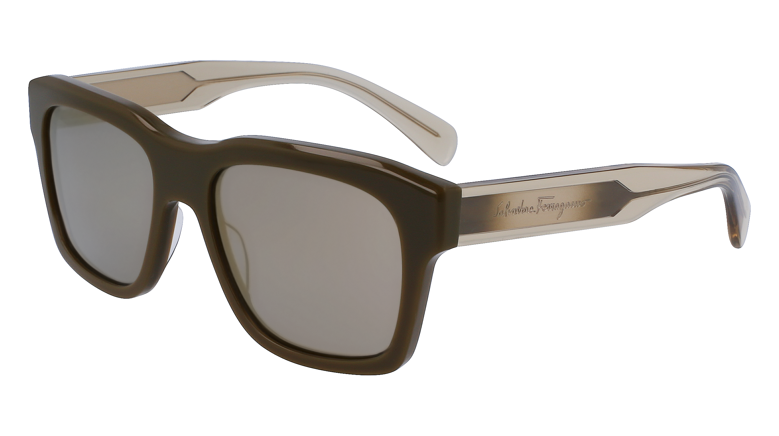 0886895583084 - Herren SF1087S 324 Gläser SONNENBRILLEN Acetat Grün Braun Quadratisch Normal Normal