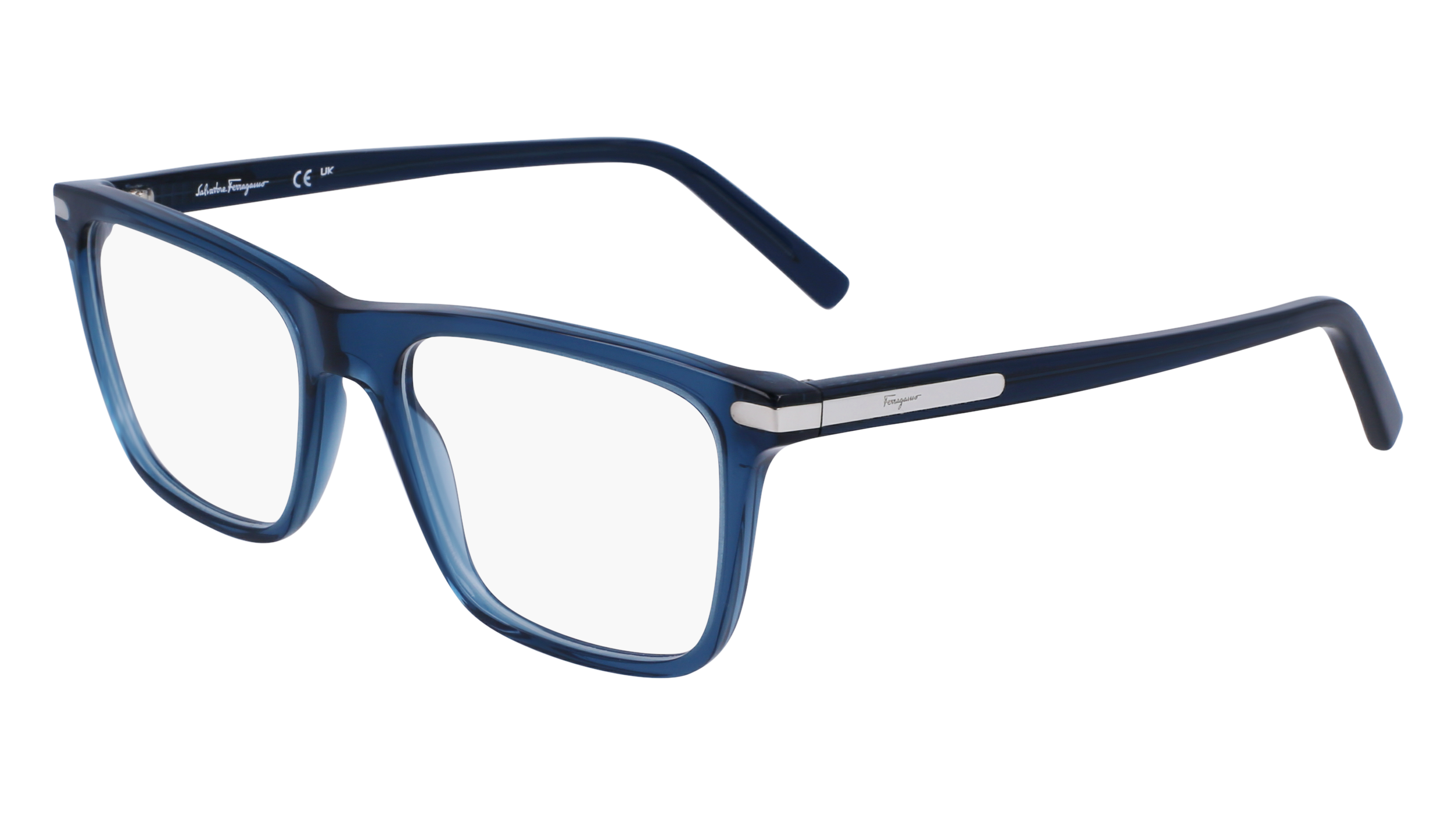 0886895588027 - Herren SF2959 414 Optische Fassungen Acetat Blau  Quadratisch Normal Normal