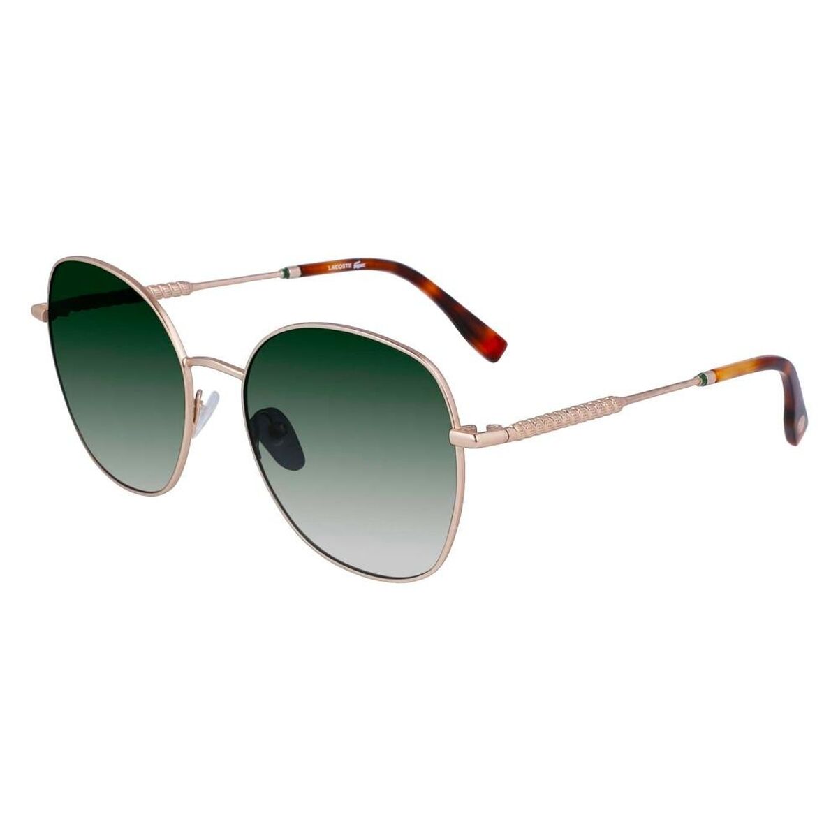 0886895588836 - Damen L257S 710 Sonnenbrillen Metall Gold Grün Rund Normal Schattiert