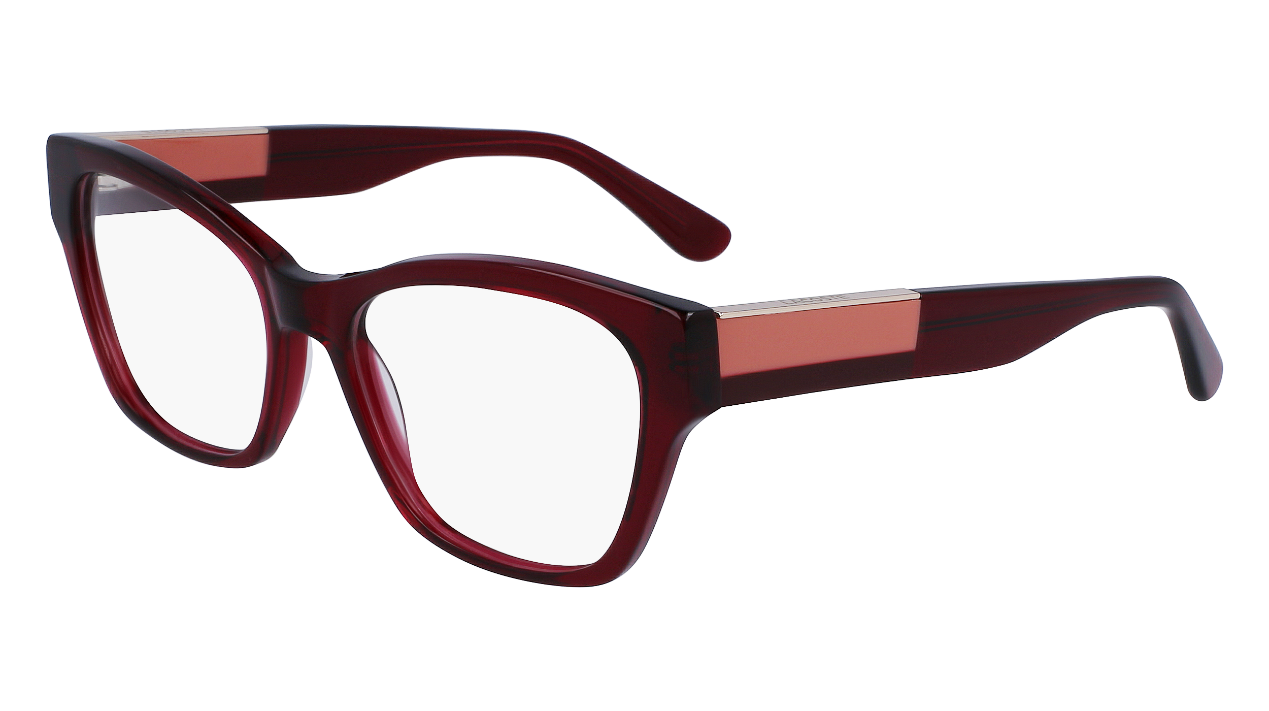 0886895588966 - Damen L2919 603 Rahmen von BRILLEN Acetat Rot  Cat Eye Normal Normal