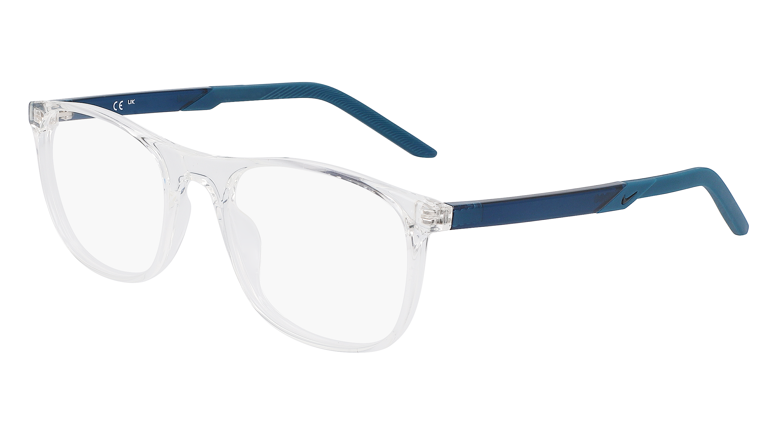 0886895593229 - Herren NIKE 7271 900 Optische Fassungen Plastik Kristall   Blau  Quadratisch  Normal